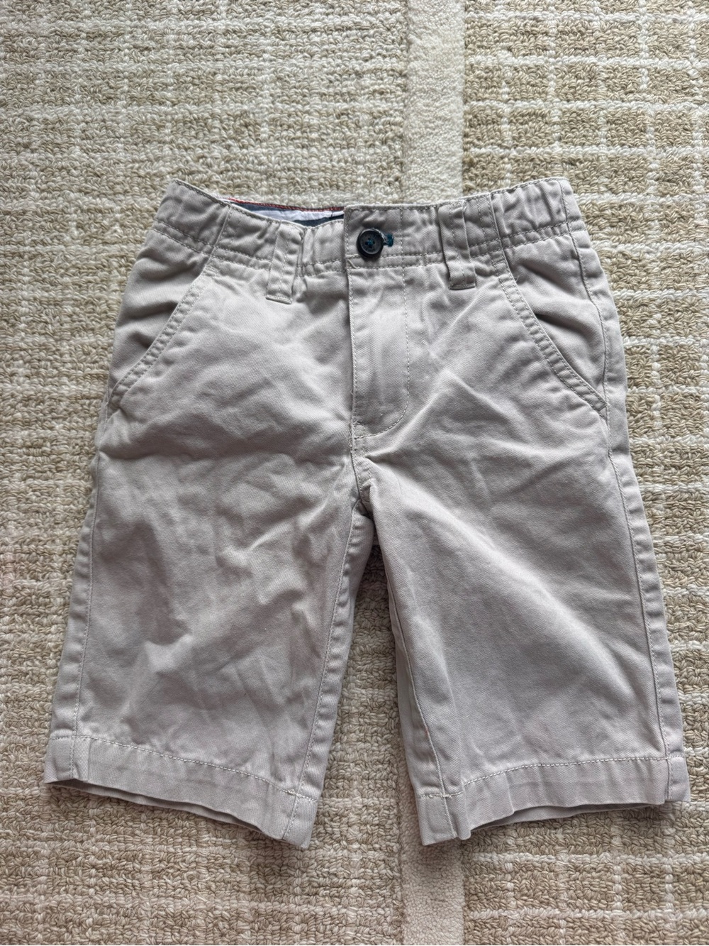 Mini Boden Tan Cotton Chino Shorts